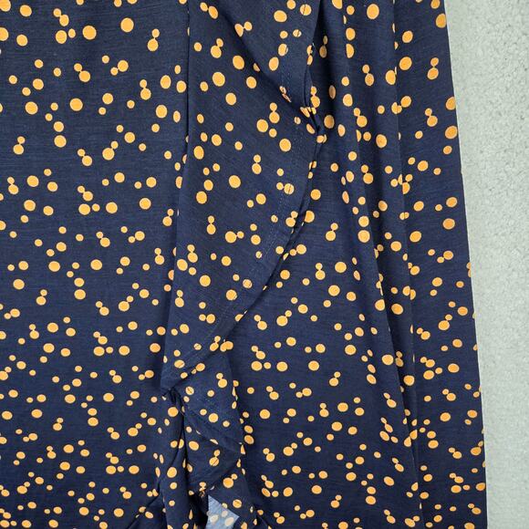 West Kei Wrap Dress Womens S V Neck A line Polka Dot Nordstrom New - Picture 6 of 13